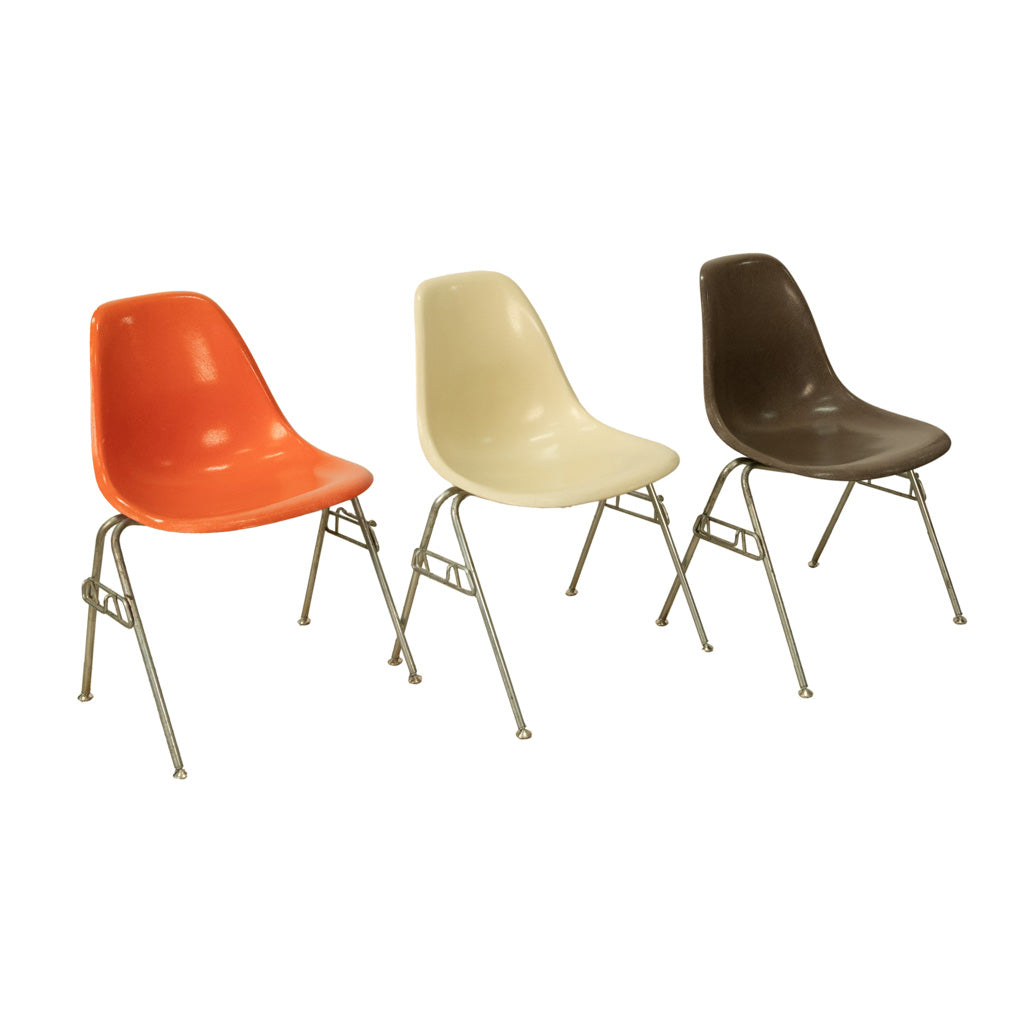 Mid Century Modern Original Eames for Herman Miller Fiberglass Shell Chairs 1959