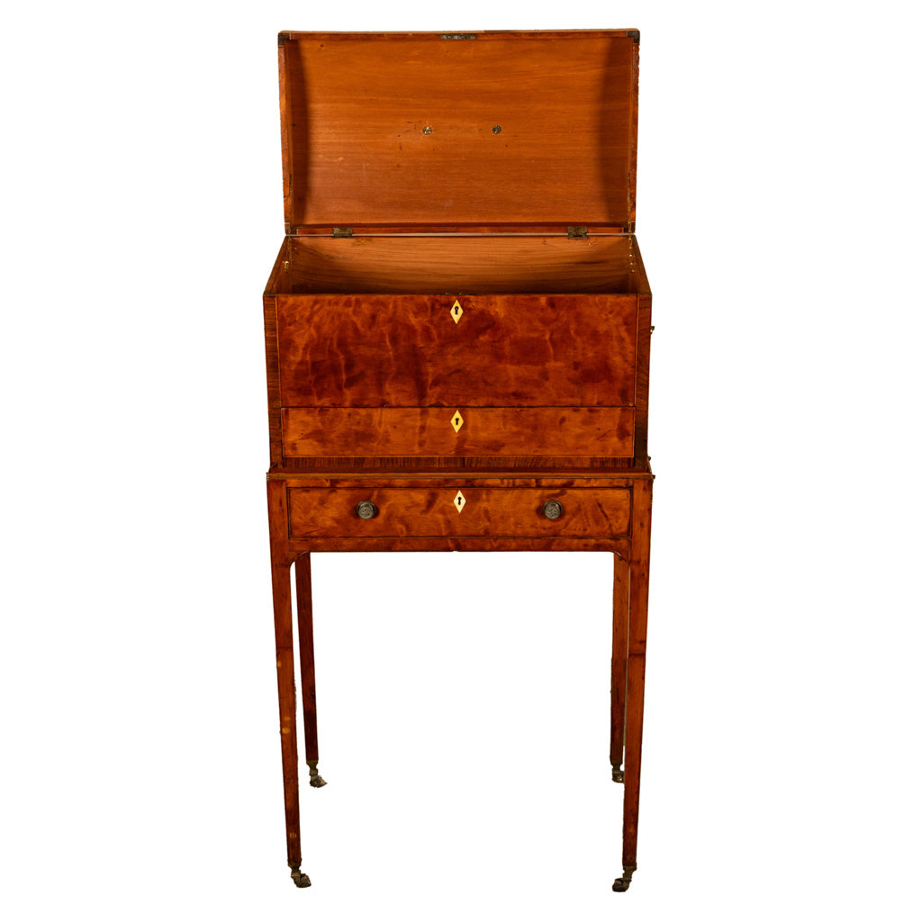 Antique George III Neoclassical Mahogany Chest Stand Cabinet Ince & Mayhew 1790