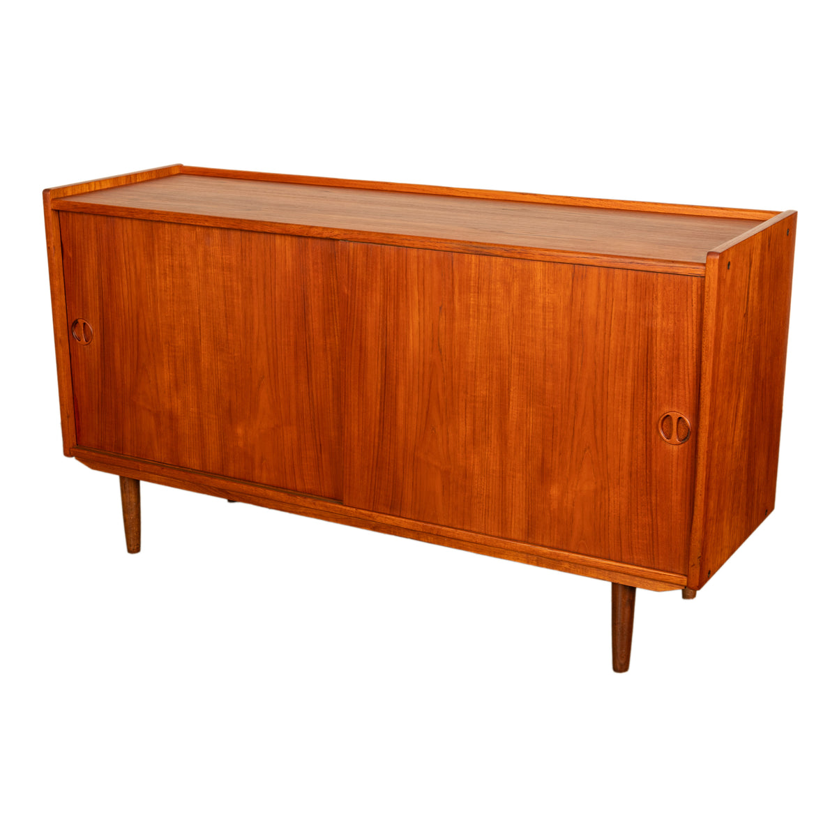 Mid Century Danish Modern 2 Door Teak Credenza Cabinet Jydsk Mobelindustri 1960