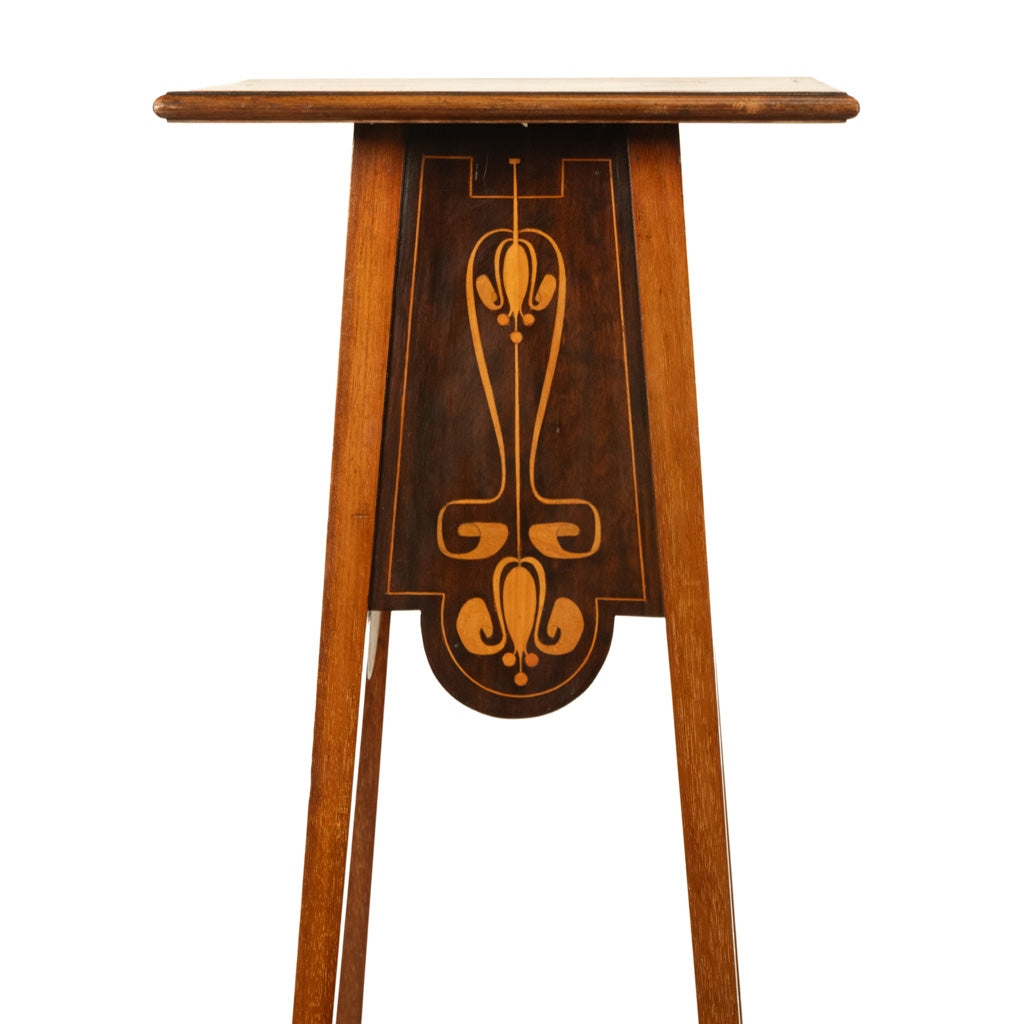 Antique Art Nouveau Inlaid Mahogany Leonard Wyburd Liberty & Co Plant Stand 1905