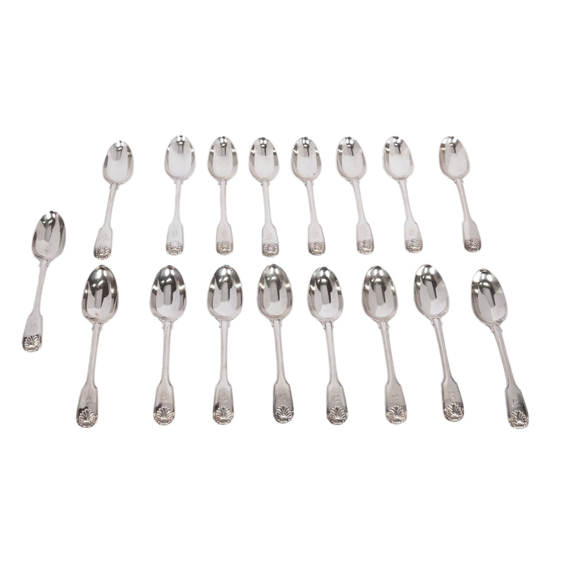 Antique Set Georgian Dining Sterling Silver Cutlery William Tuite Garrard Co London 110 pieces 1788