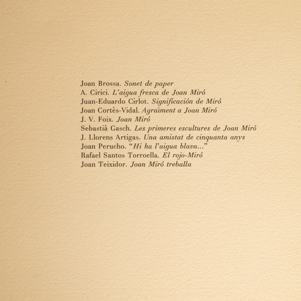 Original Signed & Numbered Surrealist Color Lithograph Obra Inèdita Recent VIII by Joan Miró, 1964