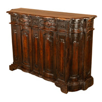 Antique Italian 17th Century Renaissance Carved Walnut Sideboard Credenza 1600