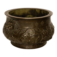 Antique 18th Century Cast Bronze Chinese Qing Dynasty Censer Xuande Mark, Circa 1780