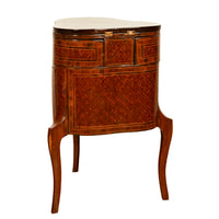 Antique French LouisXV Mechanical Tulipwood Dressing Table de Toilette Desk 1800