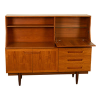 Mid Century Modern Danish Style Teak Credenza Bar Sideboard Buffet G Plan 1960s