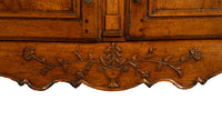 Antique 18th C French Provincial Louis XV Carved Walnut Sideboard Buffet 1780