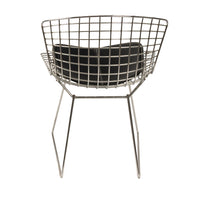 Pair Mid Century Modern Knoll Studio Steel Side Chairs & Pads Harry Bertoia 1970