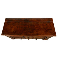 Antique 18th Century English Georgian Mahogany Hinged Top Mule Chest Coffer 1780