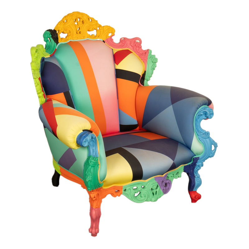Italian Postmodern Proust Geometrica Armchair Alessandro Mendini by Cappellini