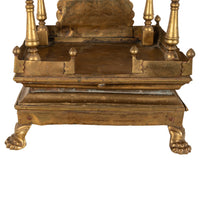 Large Antique East Indian Brass Hindu Altar Temple Statue Shrine Mandir 1880