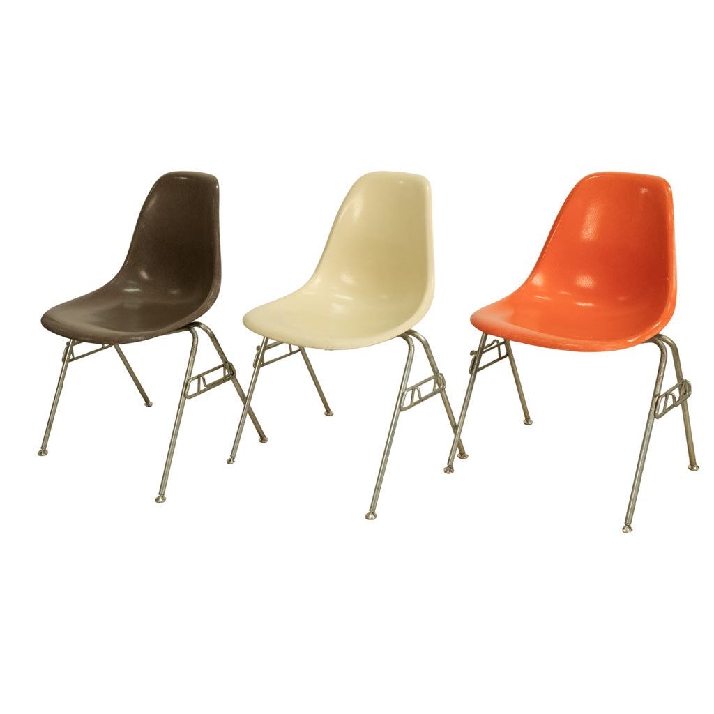 Mid Century Modern Original Eames for Herman Miller Fiberglass Shell Chairs 1959