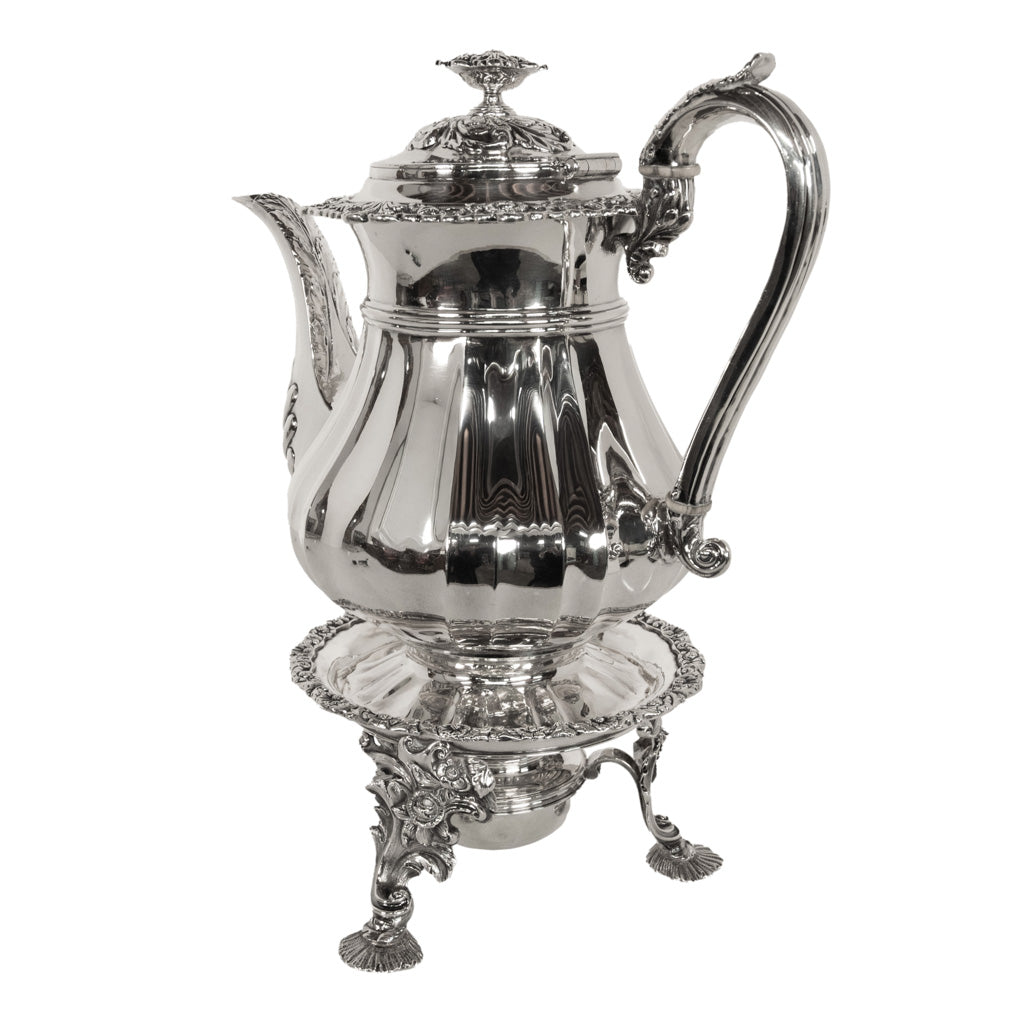 Antique Georgian Sterling Silver Coffee Pot Stand Joseph Angell Eley London 1824