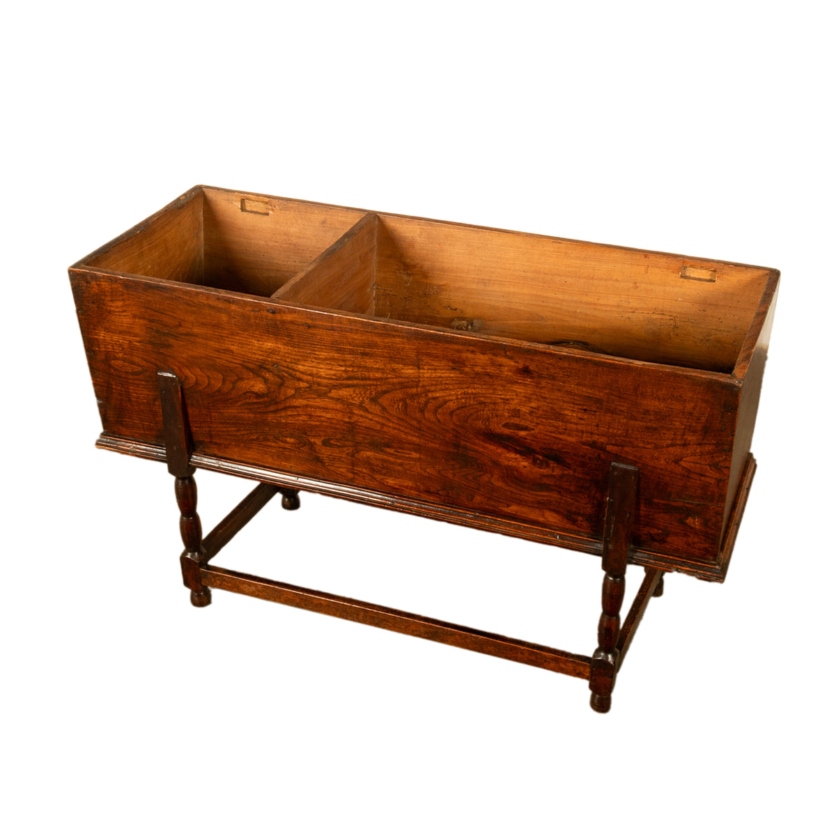 Antique Georgian Country 18th Century Elm Dough Bin Baker's Table Chest 1780