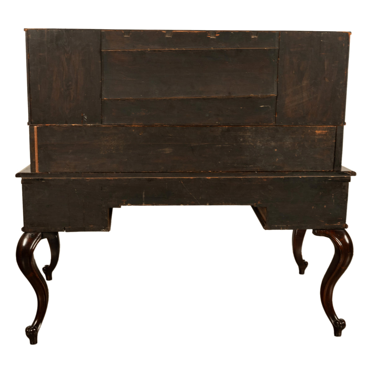 Antique French Carved Rosewood Louis Philippe Rococo Desk Bureau Writing Table Circa 1850