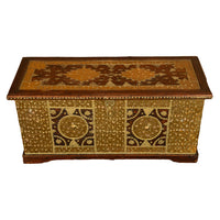 Antique 19thC Zanzibar Omani Teak & Brass Stud & Copper Clad Dowry Chest 1850
