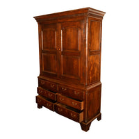 Antique 18thC Georgian Oak Welsh Livery Housekeepers Press Cupboard Cabinet 1740