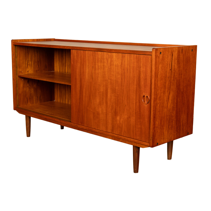 Mid Century Danish Modern 2 Door Teak Credenza Cabinet Jydsk Mobelindustri 1960