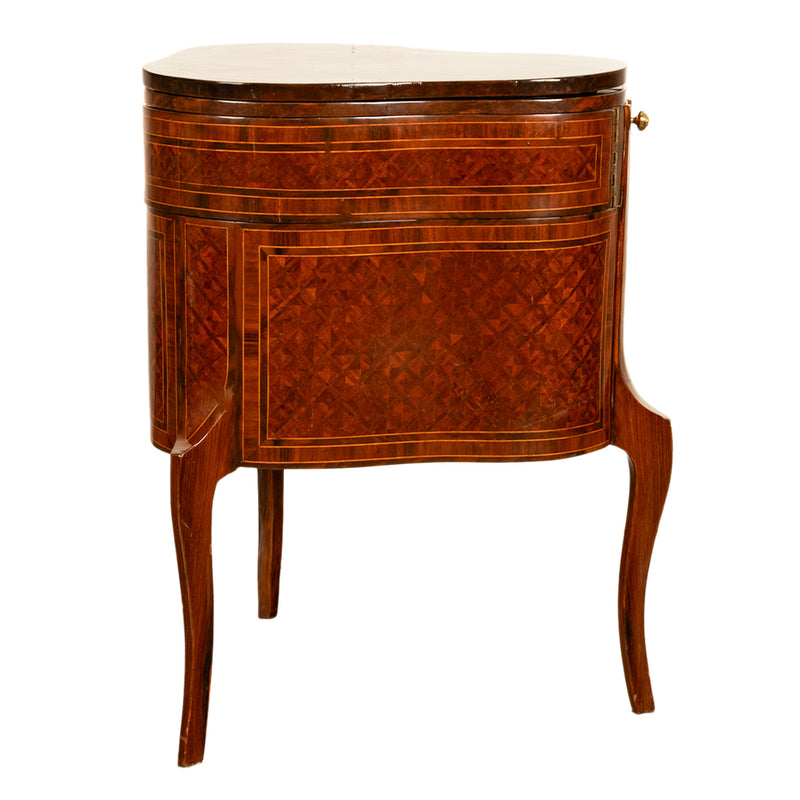 Antique French LouisXV Mechanical Tulipwood Dressing Table de Toilette Desk 1800