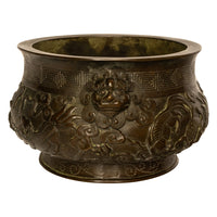 Antique 18th Century Cast Bronze Chinese Qing Dynasty Censer Xuande Mark, Circa 1780
