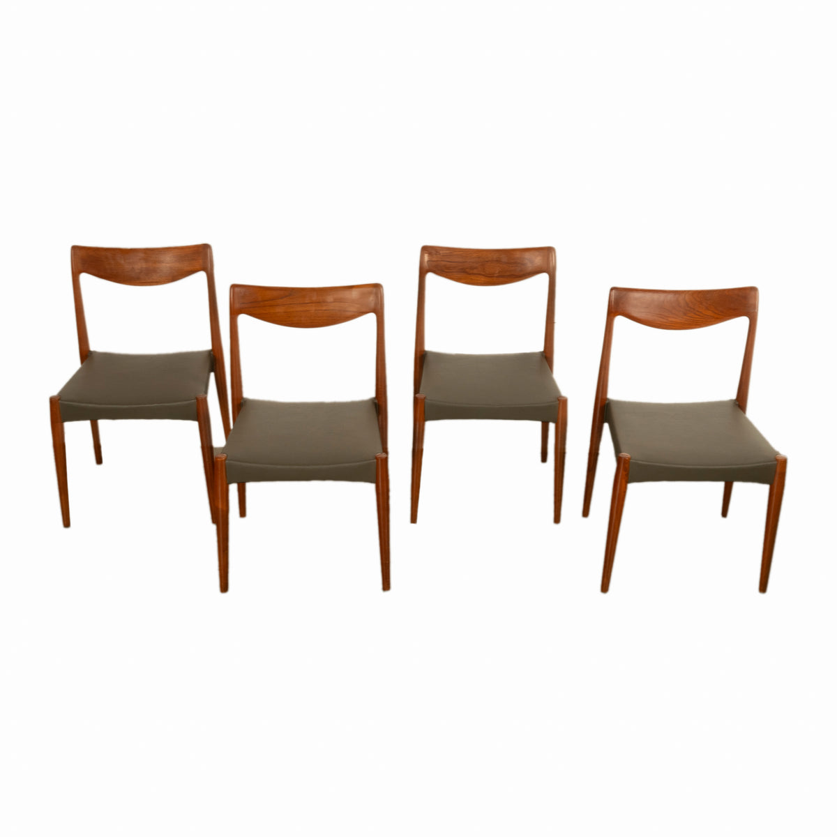 Four Mid Century Modern Danish "Bambi" Chairs Rolf Rastard & Adolf Relling 1960