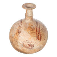 Ancient Greek Cypriot Pottery Bichrome Aryballos Oinochoe Bullseye Flask 750 BC