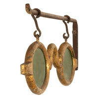 Antique American Gilt Cast Iron Optometrist Trade Mercantile Store Sign NY 1880