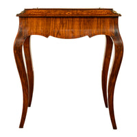 Antique French Marquetry Rosewood & Ormolu Jardiniere Wine Celarette Table 1860