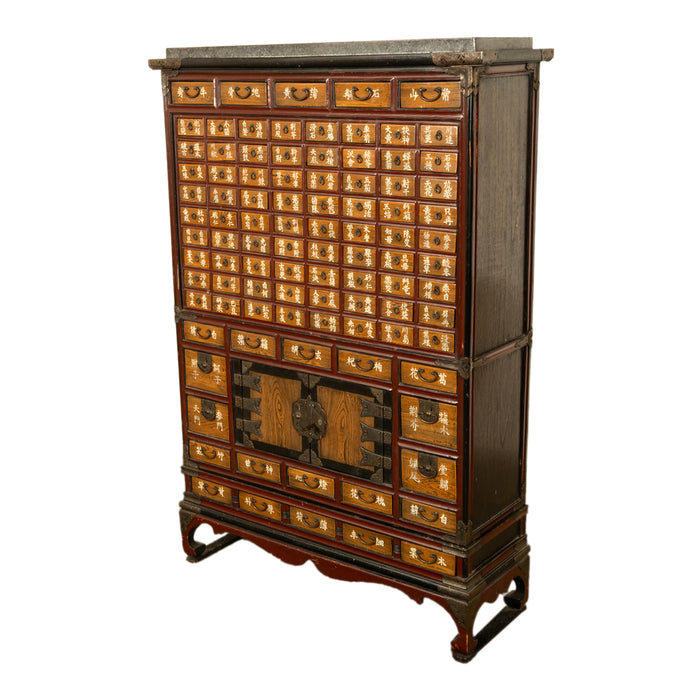 Antique Korean Elm Medicine Apothecary Cabinet Chest 88 Drawers Yakjang 1920