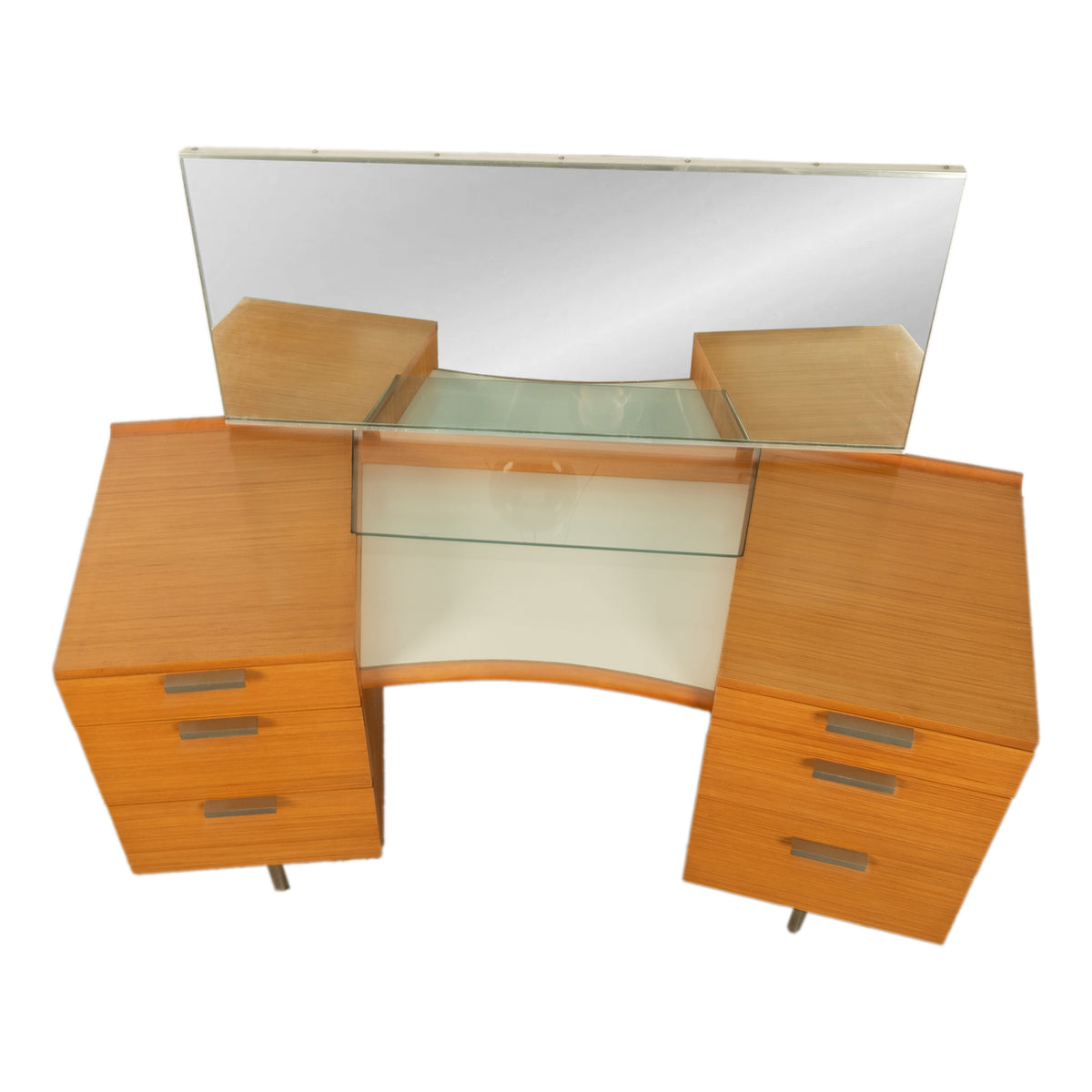 Mid Century Modern Birch Fineline Vanity Dresser Chest Set John Sylvia Reid 1961