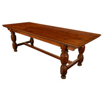 Antique 19th Century Country Farmhouse Refectory Dining Table 1860 Seats 10-12, Circa 1860