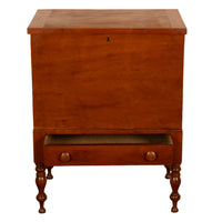 Antique American Federal Sheraton Middle Tennessee Cherry Plantation Sugar Chest 1820