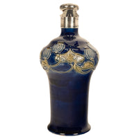 Antique Art Nouveau Royal Doulton Lambeth Whiskey Jug Silver Mounts London 1903