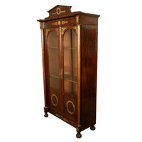 Antique French Empire Mahogany Ormolu Bookcase Bibliotheque Display cabinet 1810