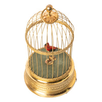 Antique German Singing Bird in a Cage Music Box Automaton by Karl Griesbaum 1930