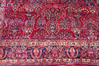 Antique Oriental Persian Handwoven 15ft Palace Size Sarouk Rug Carpet Circa 1920