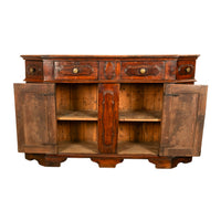 Antique Italian Walnut Baroque Credenza Buffet Side Cabinet Circa 1680 Ex de Young Museum San Francisco