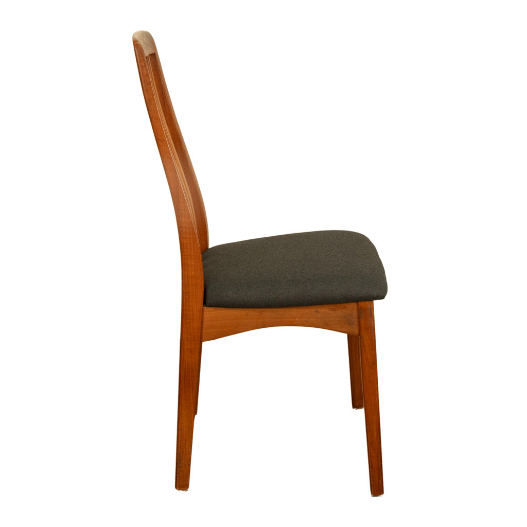 Set 4 Danish Mid Century Modern "Eva" Teak Dining Chairs by Niels Koefoed 1964