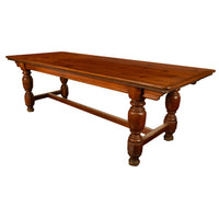 Antique 19th Century Country Farmhouse Refectory Dining Table 1860 Seats 10-12, Circa 1860