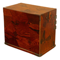 Antique Japanese Meiji Kodansu Tansu Marquetry Table Cabinet Jewelry Chest 1880