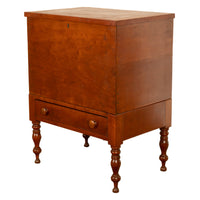 Antique American Federal Sheraton Middle Tennessee Cherry Plantation Sugar Chest 1820