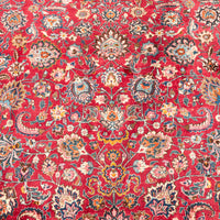 Antique Handwoven Palace Size Persian Kashan Oriental Carpet Rug 16.25 x 10 Feet