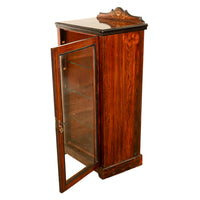 Antique 19th C Inlaid Rosewood Sheet Music Cabinet Display Cabinet Vitrine 1870