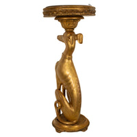 Antique French 18th Century Louis XVI Carved Gilt-Wood Greyhound Dog Jardinière Stand 1780