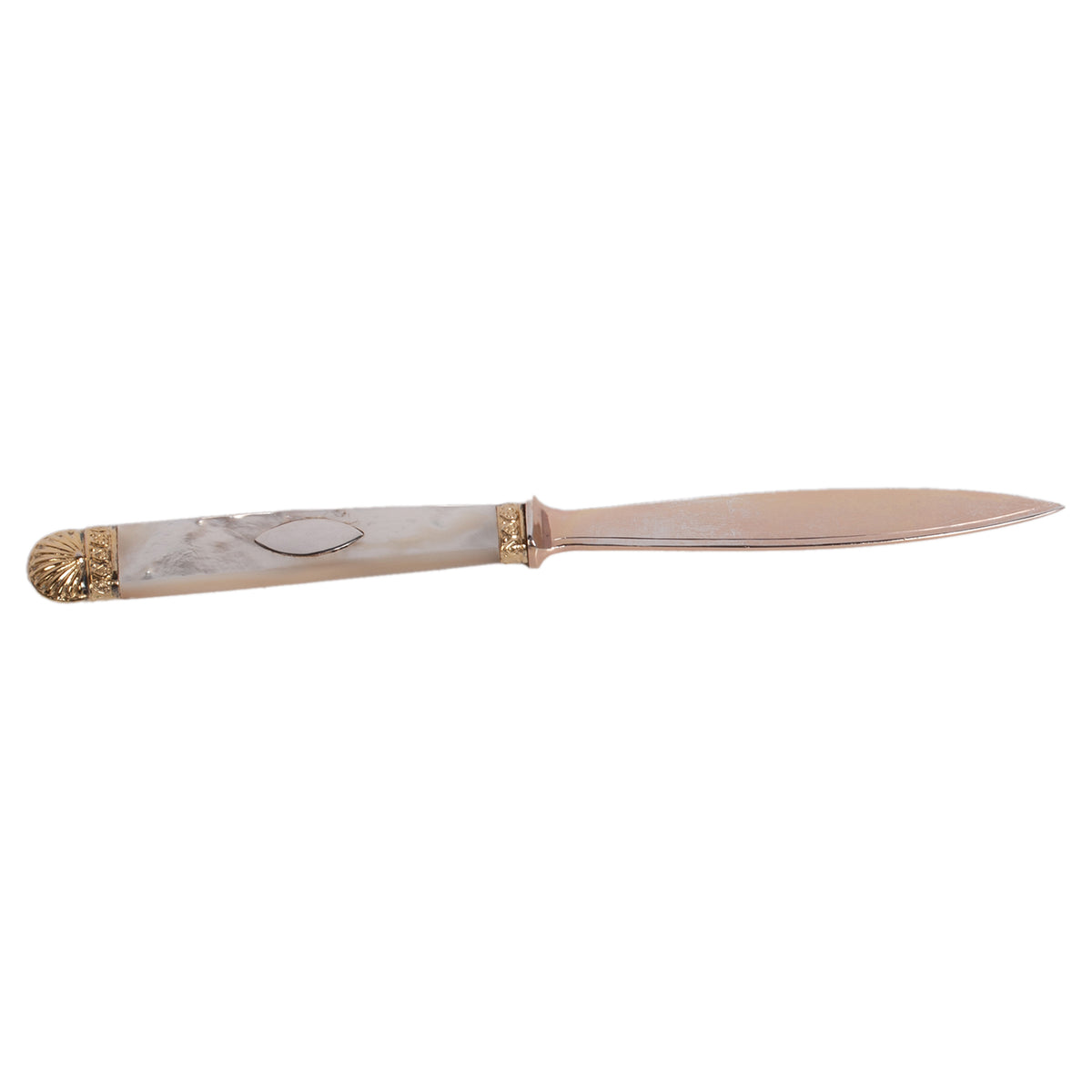 Antique Russian Imperial Romanov Silver Gilt Letter Opener Czar Nicholas II 1870