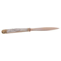 Antique Russian Imperial Romanov Silver Gilt Letter Opener Czar Nicholas II 1870