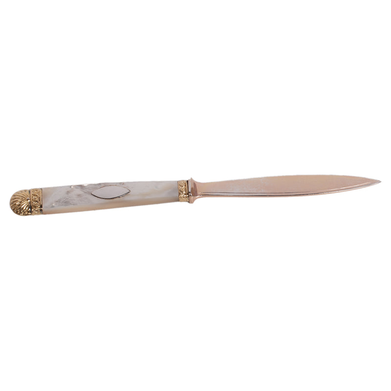 Antique Russian Imperial Romanov Silver Gilt Letter Opener Czar Nicholas II 1870