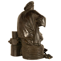Fine Antique French School Bronze Sculpture Statue of Christopher Columbus 1870