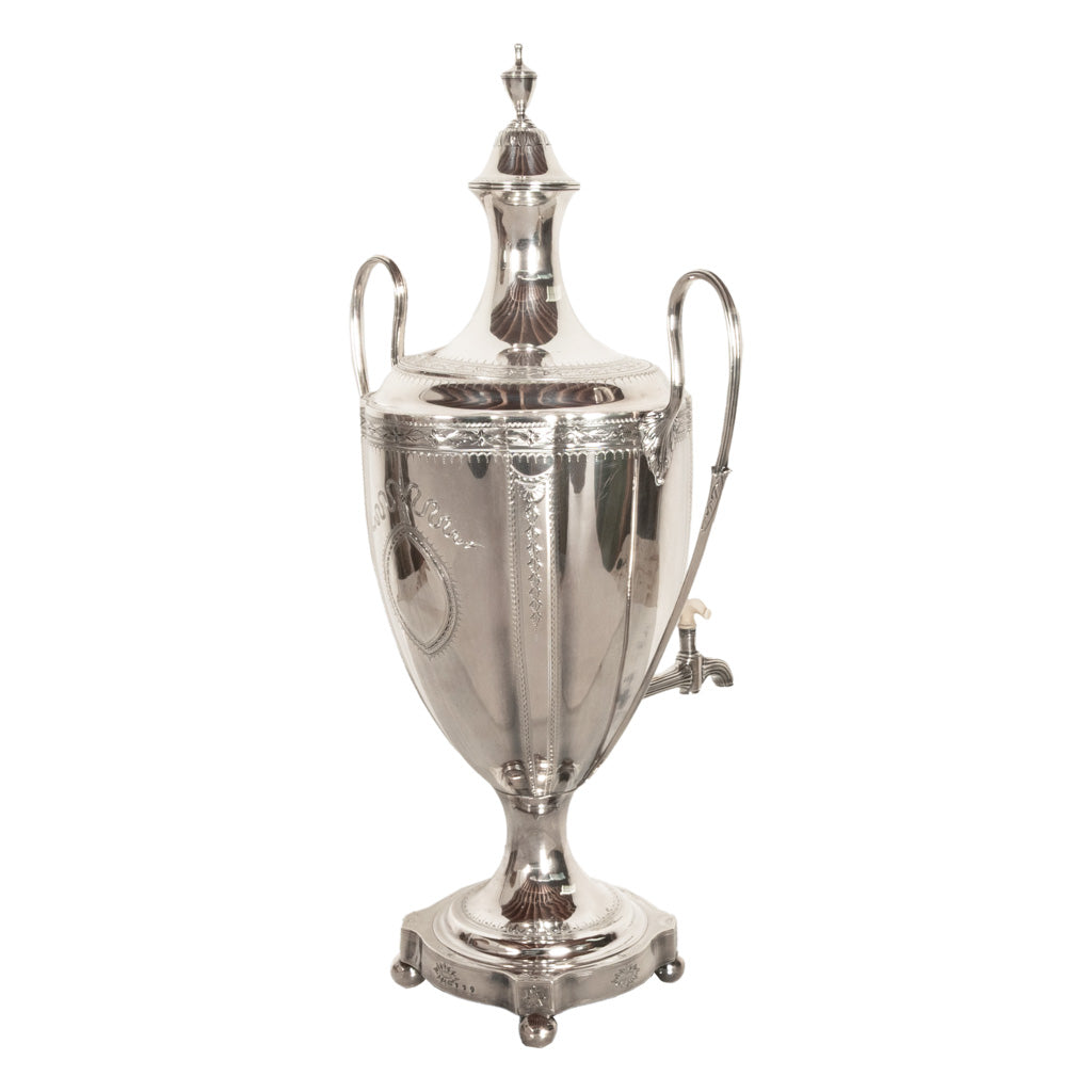 Antique Monumental Georgian Sterling Silver Samuel Godbehere & Edward Wigan Tea Urn London 1789