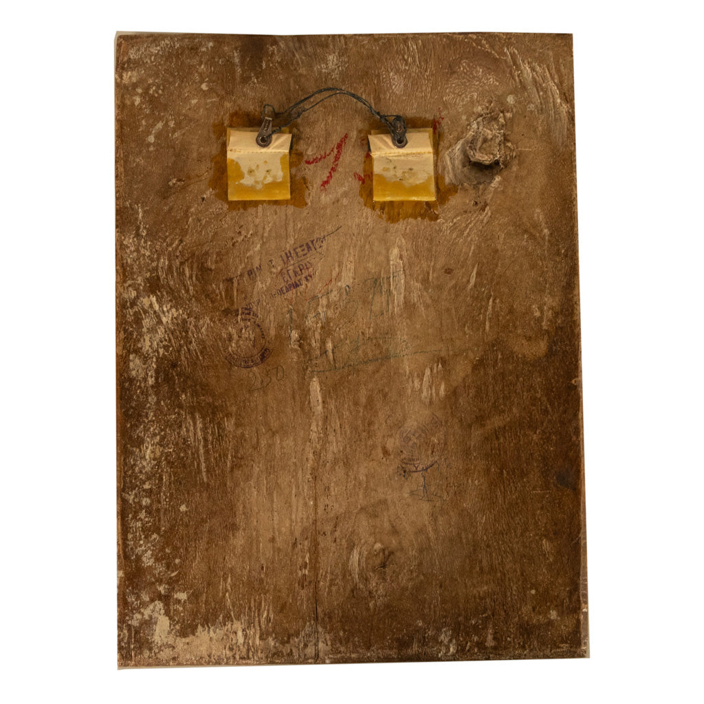 Antique 19th Century Egg Tempera Gilded Greek Orthodox Icon Saint Modestus 1800